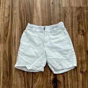 Janie and Jack Linen shorts - White - Size 2T